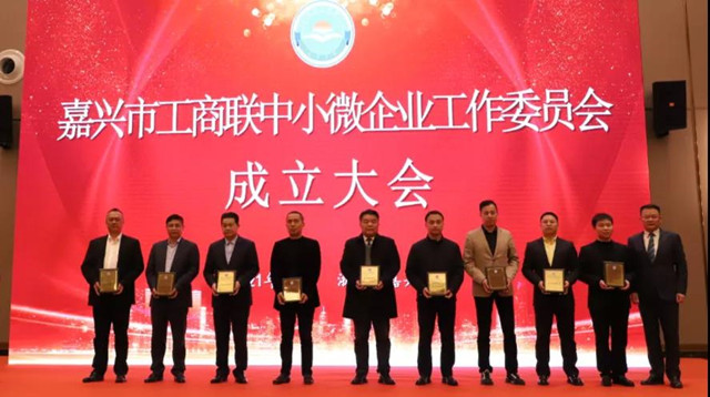 嘉興市工商聯(lián)中小微企業(yè)工作委員會成立，我司當選副主任委員